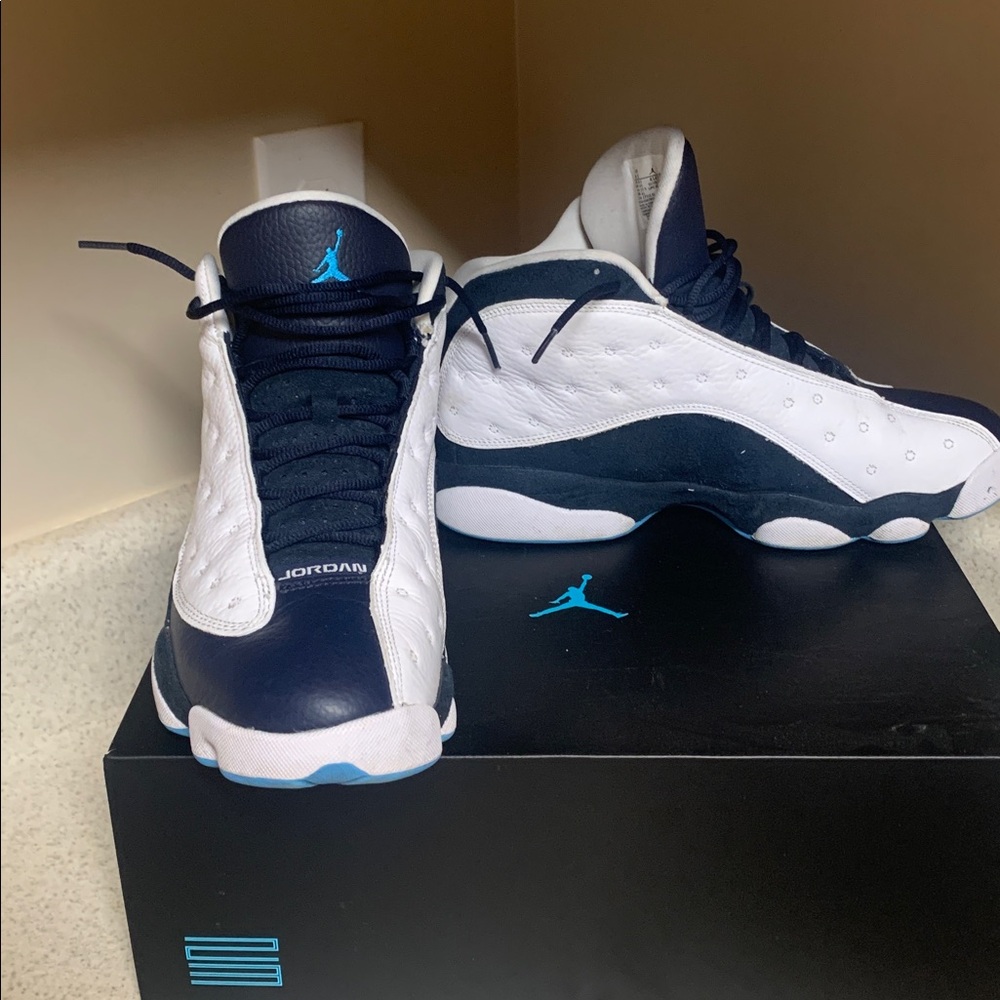 Jordan Kids Sneakers - White and Navy - Picture 5 of 6